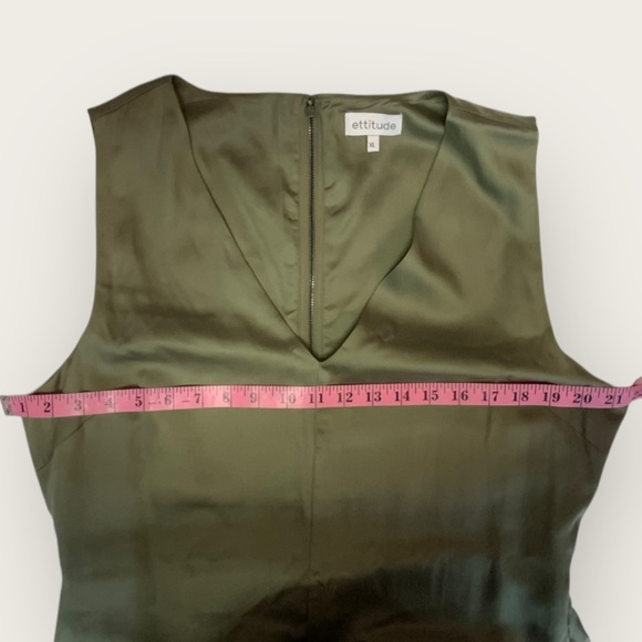 NWT | Ettitude | Sleeveless Jumpsuit | Olive Green | XL - Picture 8 of 13
